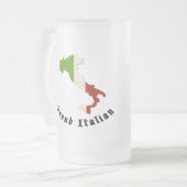 Trots Italiaans Bevroren Bierglas Matglas Bierpul (Voorkant links)