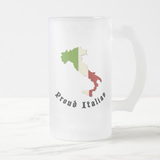 Trots Italiaans Bevroren Bierglas Matglas Bierpul (Rechts)