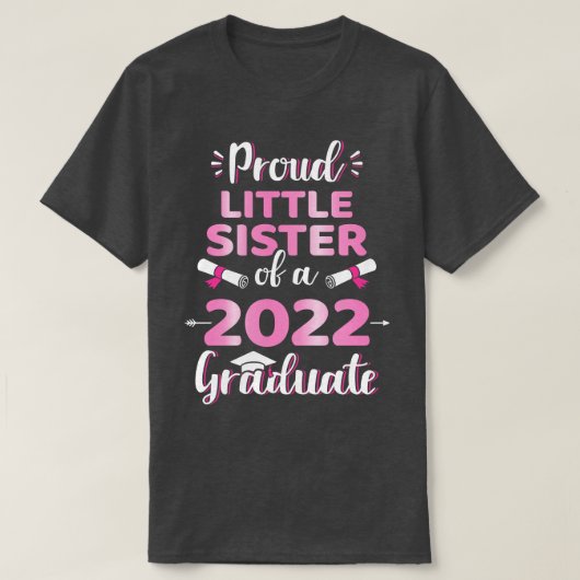 Trots klein zusje van een 2022 senior afstuderen c t-shirt (Design voorkant)