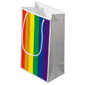 Trots kleuren regenboog cadeau tas klein cadeauzakje (Achterkant Gekanteld)