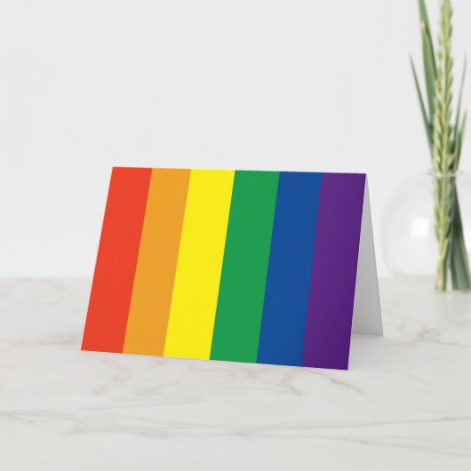 Trots kleuren regenboog kaart (Voorkant)