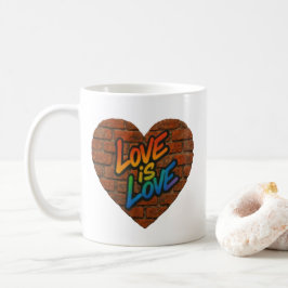 Trots Kleurrijke Liefde is Liefde Koffiemok