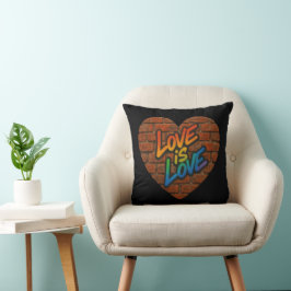 Trots Kleurrijke Liefde is Liefde Kussen
