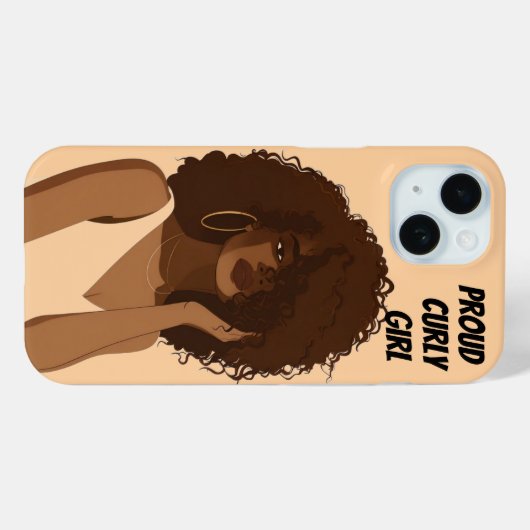 TROTS KRULLEND MEISJE Case-Mate iPhone CASE (Achterkant (horizontaal))