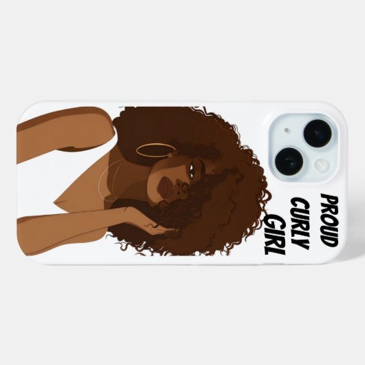 TROTS KRULLEND MEISJE Case-Mate iPhone CASE (Achterkant (horizontaal))