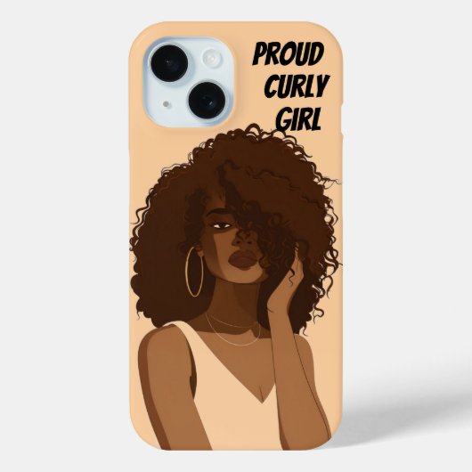 TROTS KRULLENMEISJE Case-Mate iPhone CASE (Achterkant)