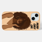 TROTS KRULLENMEISJE Case-Mate iPhone CASE (Achterkant (horizontaal))