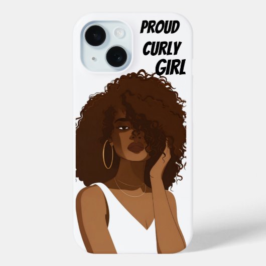 TROTS KRULLENMEISJE Case-Mate iPhone CASE (Achterkant)