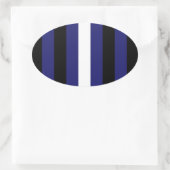 Trots leerdesign ovale sticker (Tas)