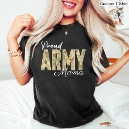 Trots leger Mama Black Veterans Militair T-shirt