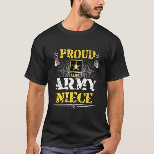 Trots Leger Nicht Shirt Militaire Familie Veteraan (Voorkant)