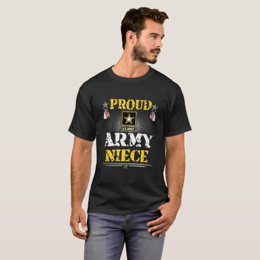 Trots Leger Nicht Shirt Militaire Familie Veteraan (Voorkant volledig)