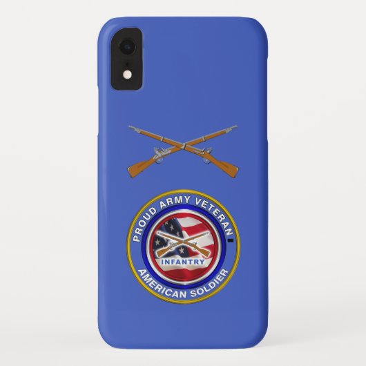 Trots leger veteraan infanterie soldaat infanterie Case-Mate iPhone case (Achterkant)