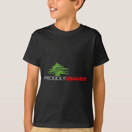 trots Libanees , Libanees en trots - Libanon T-shirt (Voorkant)