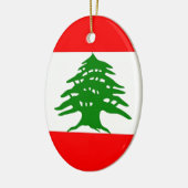 trots Libanees - trots om Libanees te zijn - Liban Keramisch Ornament (Links)