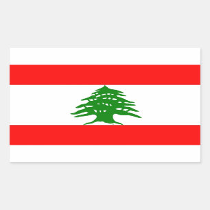 trots Libanees - trots om Libanees te zijn - Liban Rechthoekige Sticker
