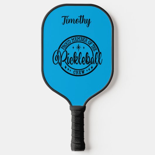 Trots lid van de bewerkbare naam Pickleball Crew Paddle (Voorkant)