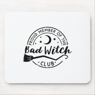 Trots lid van de Byd Witch Club Funny Halloween Muismat