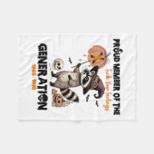 Trots lid van de FCK Your Feelings Generatie X Fleece Deken (Voorkant (Horizontaal))