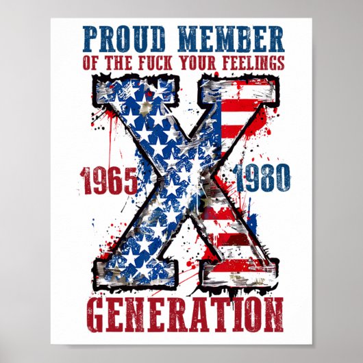 Trots lid van de generatie Your Feelings X Poster (Voorkant)