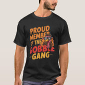 Trots lid van de Gobble Gang Cool Turkije grappig T-shirt (Voorkant)