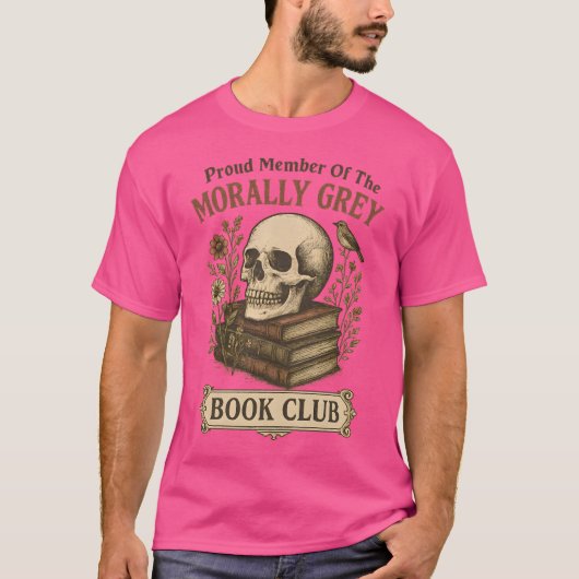 Trots lid van de Morally Grey Book Club T-shirt (Voorkant)