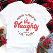 Trots lid van de Naughty List Club Kerstmis Tri-Blend Shirt