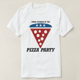 Trots lid van de Pizza Party T-shirt