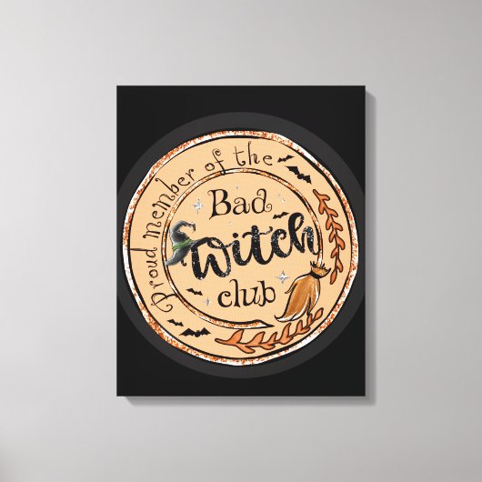 trots lid van de slechte heksenclub canvas afdruk (Voorkant)