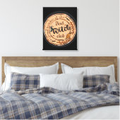 trots lid van de slechte heksenclub canvas afdruk (Insitu (Slaapkamer))