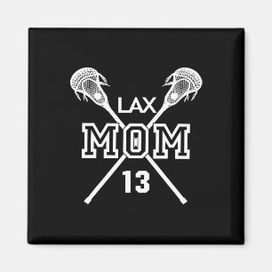 Trots Liefde Lacrosse Mom #13 Lax Speler Nummer 13 Magneet