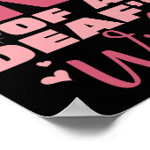 Trots Live van een dove vrouw Trotse Hand Sign Lan Poster (Hoek)