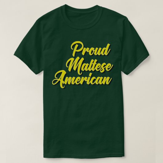 Trots Maltees Amerikaans T-shirt (Design voorkant)