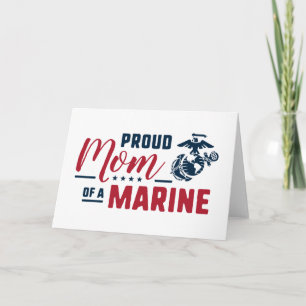 Trots Mamma van een Marine Notitiekaartje