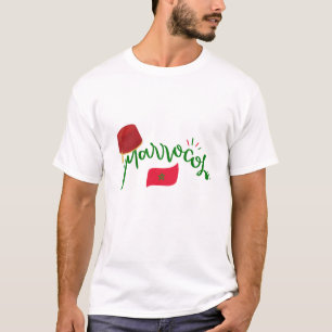 Trots Marokkaans: tijdloos vlagontwerp T-shirt