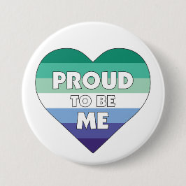 Trots Me LGBTQ Gay Mannen Pride Heart Ronde Button 7,6 Cm