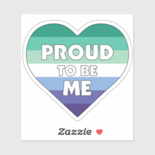 Trots Me LGBTQ Gay Mannen Pride Heart Sticker
