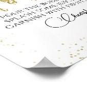 Trots Meisje Boho Cocktail Vergulde Mimosa Bar Bor Poster (Hoek)