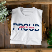 Trots Militair Moeder Rood en Blauw Vrouwen T-shir T-shirt
