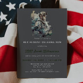 Trots militair silhouet pensioen kaart