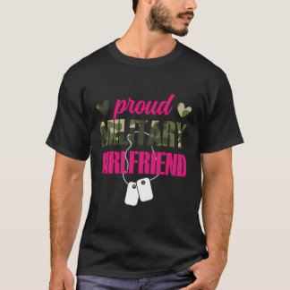 Trots militair Vriendin soldaat Vriendin T-shirt
