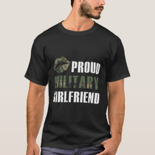Trots militair Vriendin soldaat Vriendin T-shirt