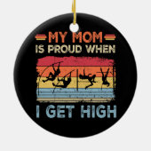 Trots Moeder Leuk Pole Vault High School College T Keramisch Ornament (Achterkant)