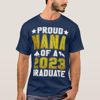 Trots Nana van een 2023 Afstuderen senior Afstuder T-shirt