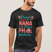Trots Nana van een verbazingwekkend PhD Afstuderen T-shirt (Voorkant)