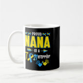 Trots Nana van T21 Warrior Down Syndrome Awareness Koffiemok (Links)