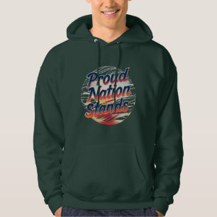 Trots Nation Staat – Tekst, Levendig Patriotisch Hoodie