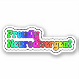 Trots Neurodiverent Rainbow Neurodiversity Sticker