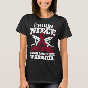 Trots nichtje van een breinaneurysma Warrior Aware T-shirt