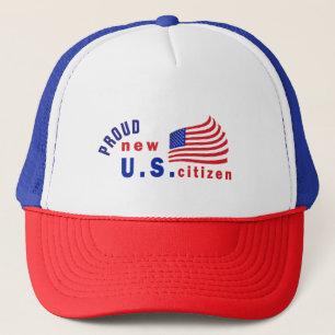 Trots nieuw Amerikaans T-shirt, nieuw Amerikaans s Trucker Pet